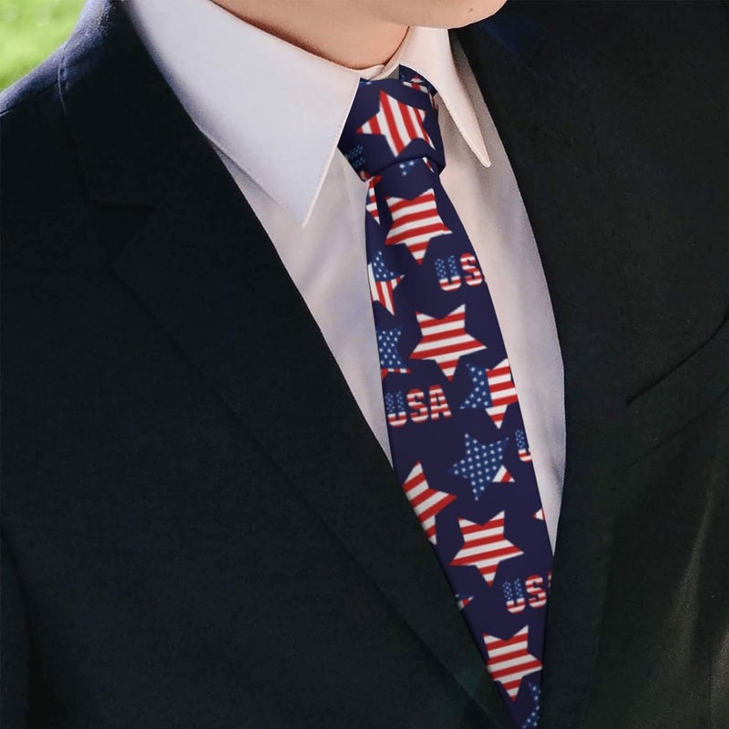 Yilad Tie for Men and Boy Novelty Fun Full Print Men's Necktie Skinny Fashion Narrow Wide - Image 3